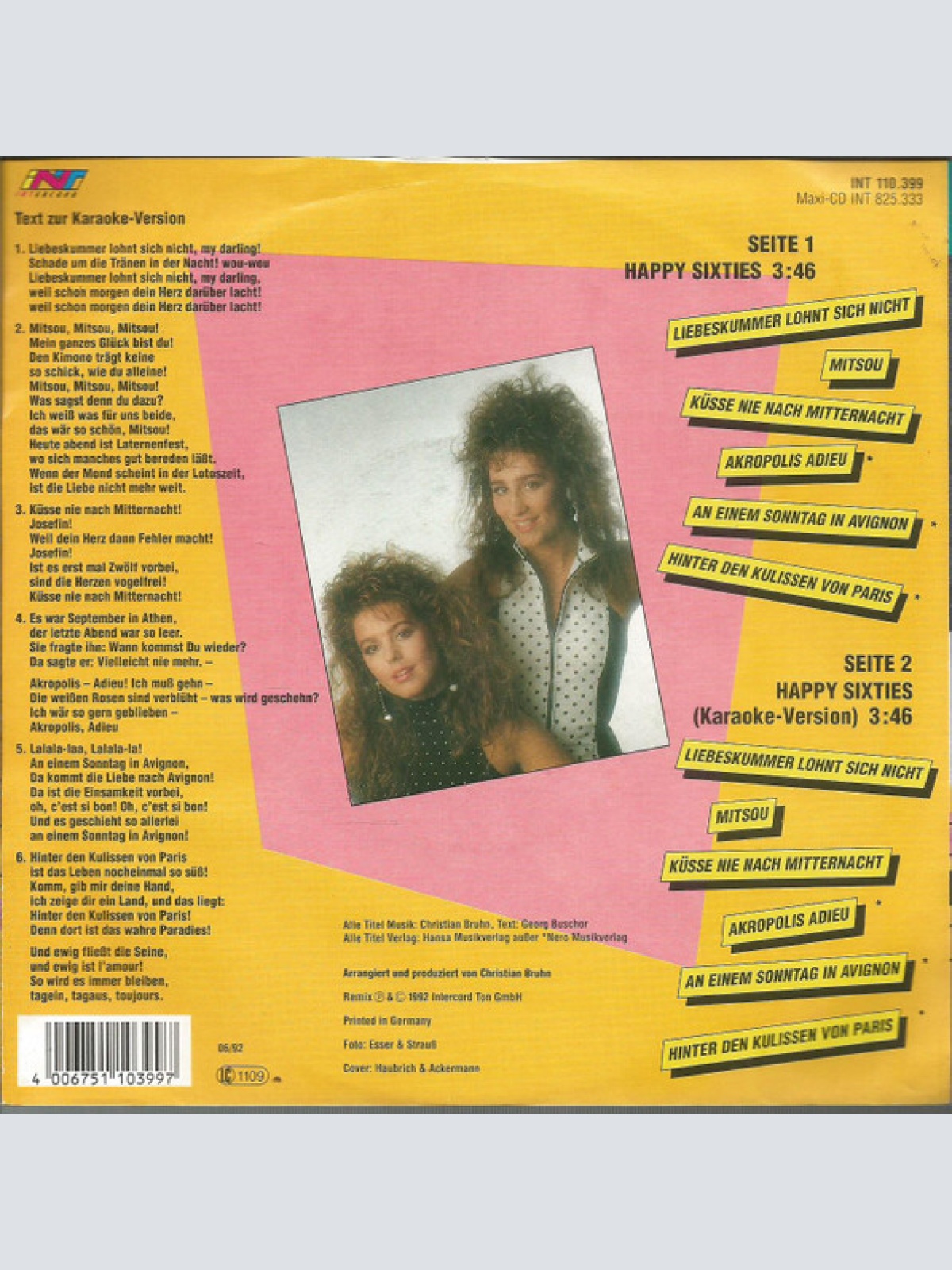 Vinyl / Gitti & Erika - Happy Sixties