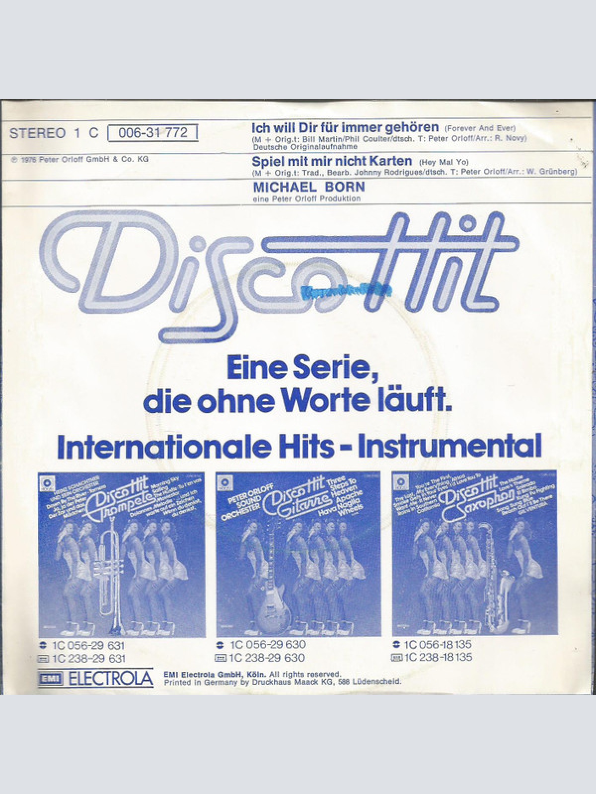 Vinyl / Michael Born - Ich Will Dir Für Immer Gehören