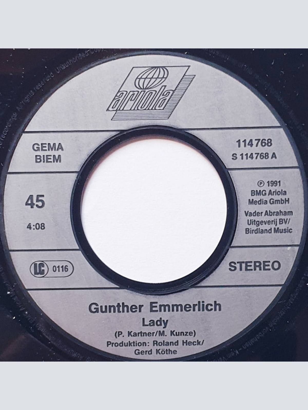 Vinyl / Gunther Emmerlich - Lady