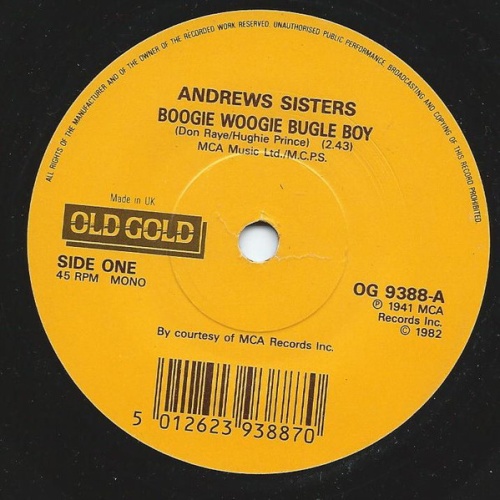 Vinyl / Andrews Sisters* - Boogie Woogie Bugle Boy / Bounce Me Brother With A Solid Four