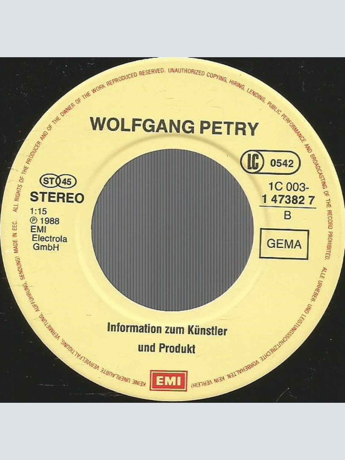 Vinyl / Wolfgang Petry - Manche Mögen's Heiss
