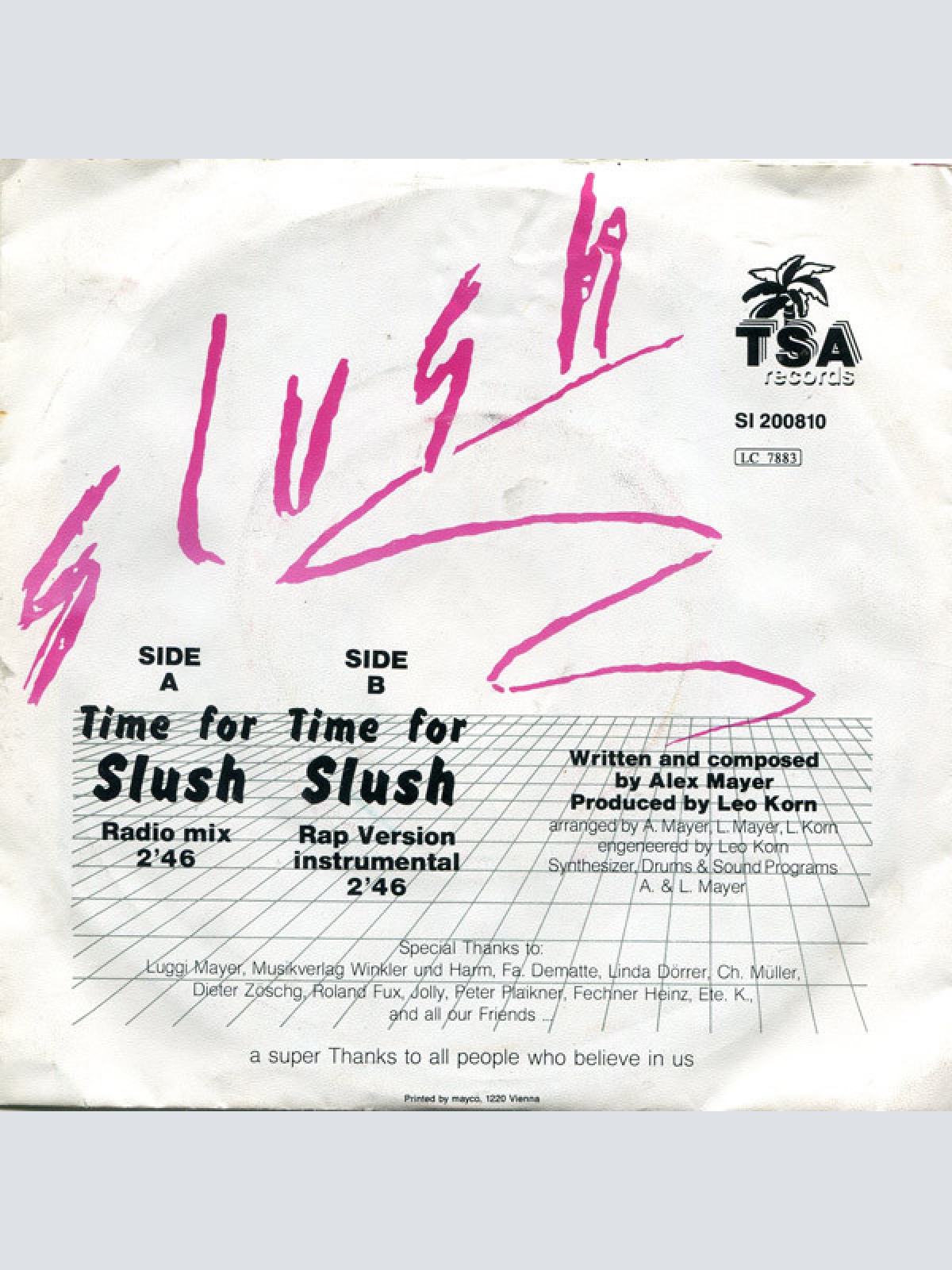 Vinyl / Slush (9) - Time For Slush