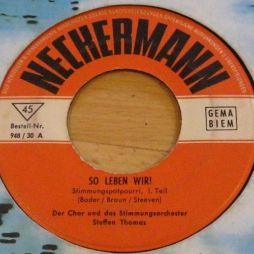 Vinyl / Der Chor* Und Das Stimmungsorchster Steffen Thomas* - So Leben Wir!