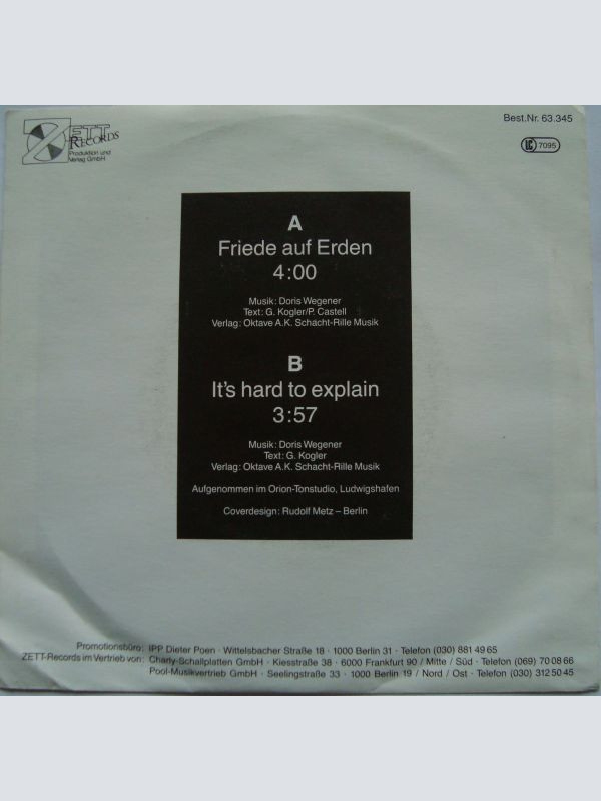 Vinyl / Manuela (5) - Friede Auf Erden