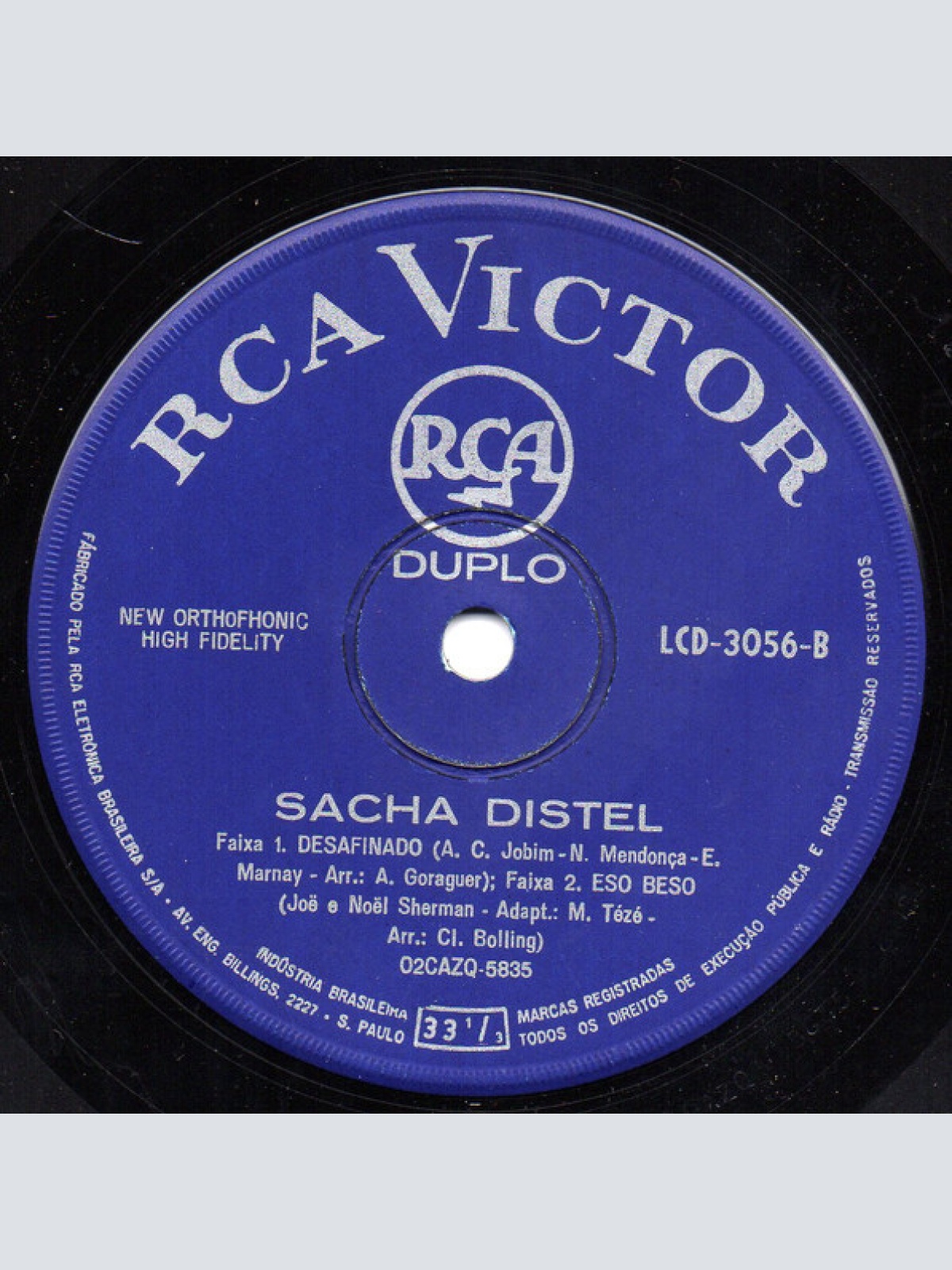 Vinyl / Sacha* - Bossa Nova