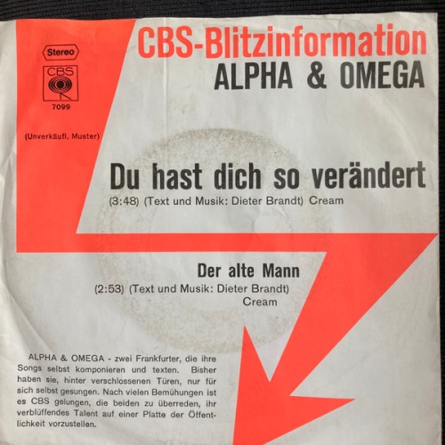Vinyl / Alpha & Omega (5) - Du Hast Dich So Verändert