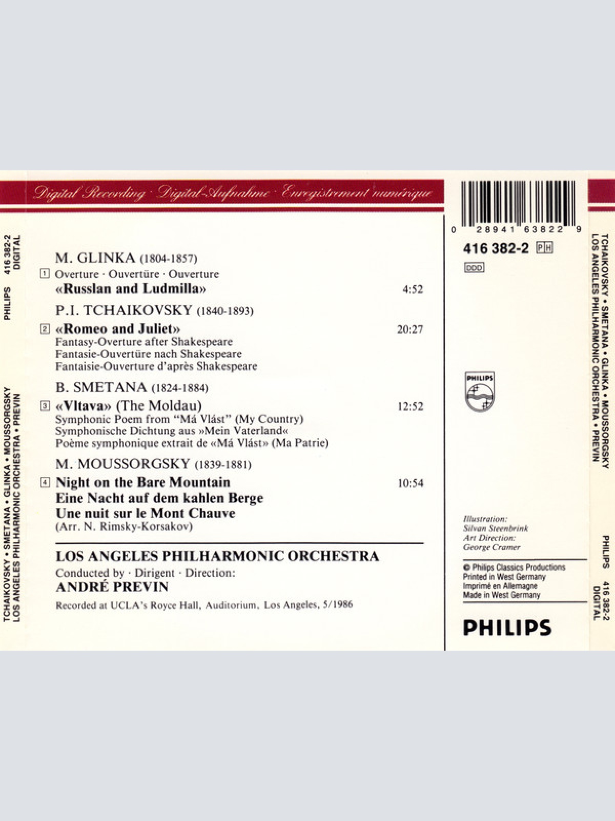 CD / Los Angeles Philharmonic Orchestra, André Previn - Die Moldau