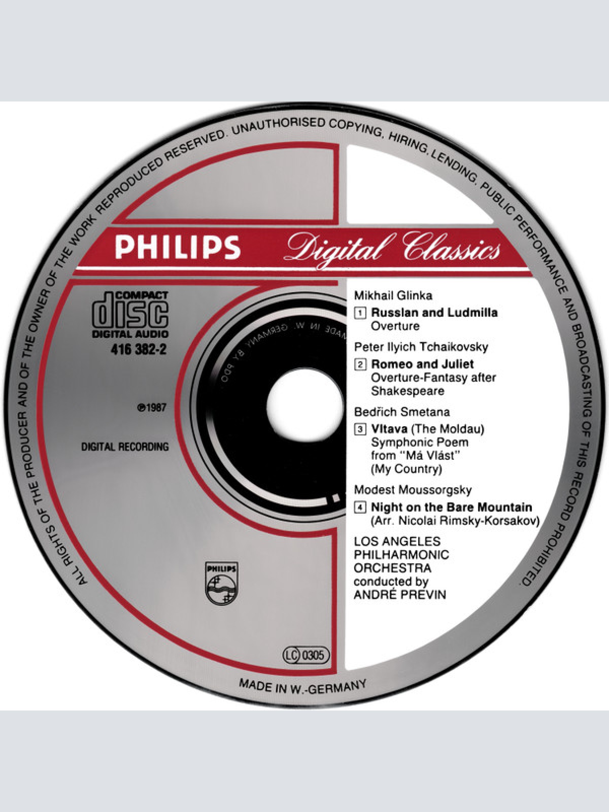 CD / Los Angeles Philharmonic Orchestra, André Previn - Die Moldau