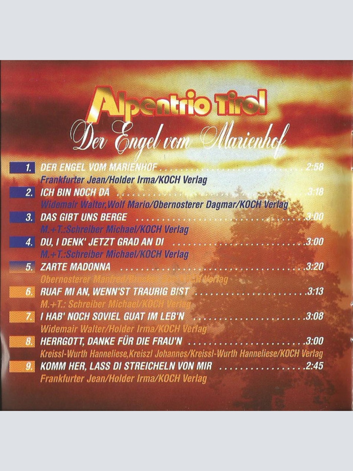 CD / Alpentrio Tirol - Der Engel Vom Marienhof