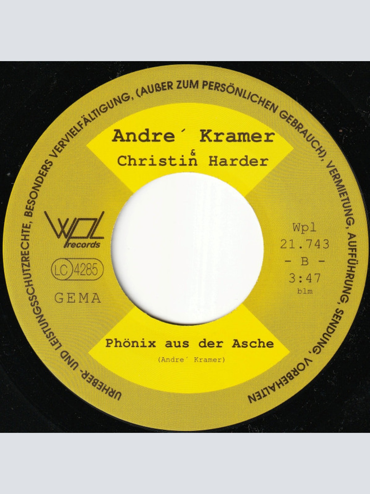 Vinyl / André Kramer (2) & Christin Harder - Küß Mich Wach