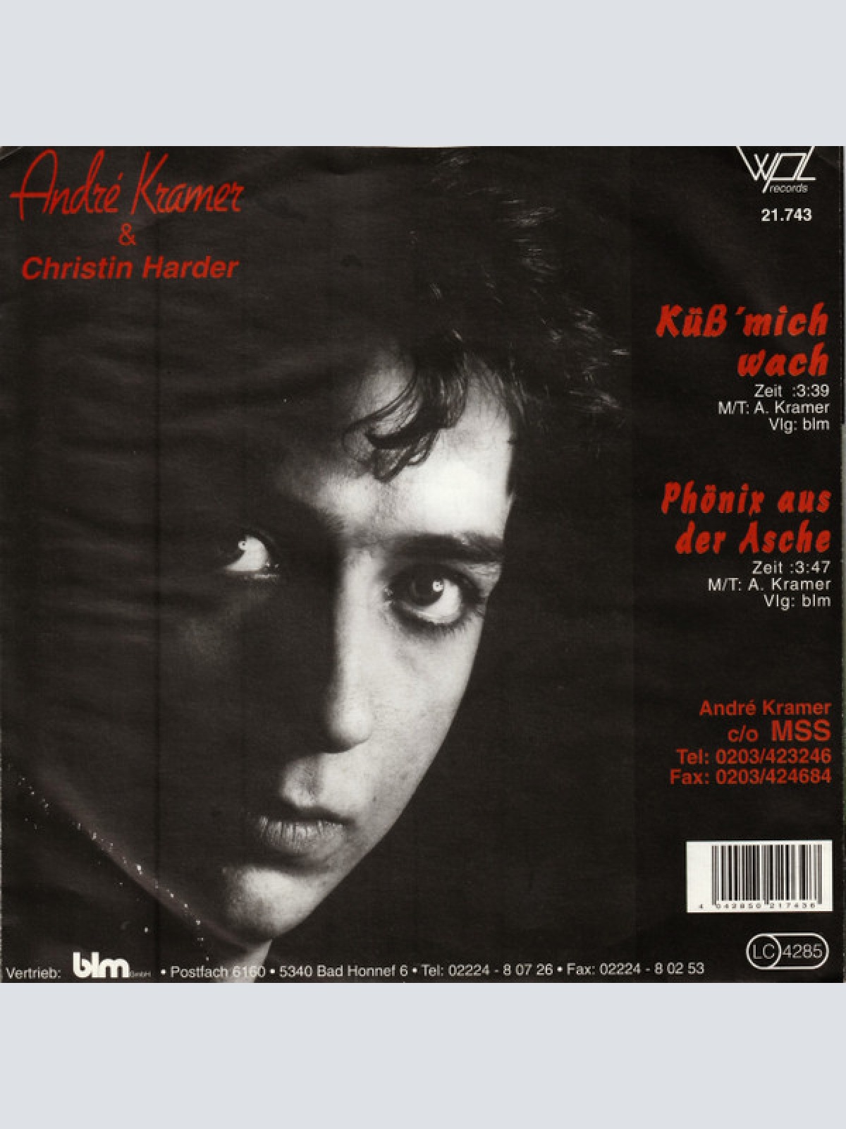 Vinyl / André Kramer (2) & Christin Harder - Küß Mich Wach