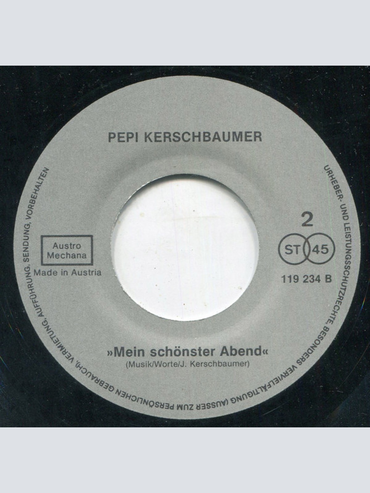 Vinyl / Pepi Kerschbaumer* - Good Night Vienna