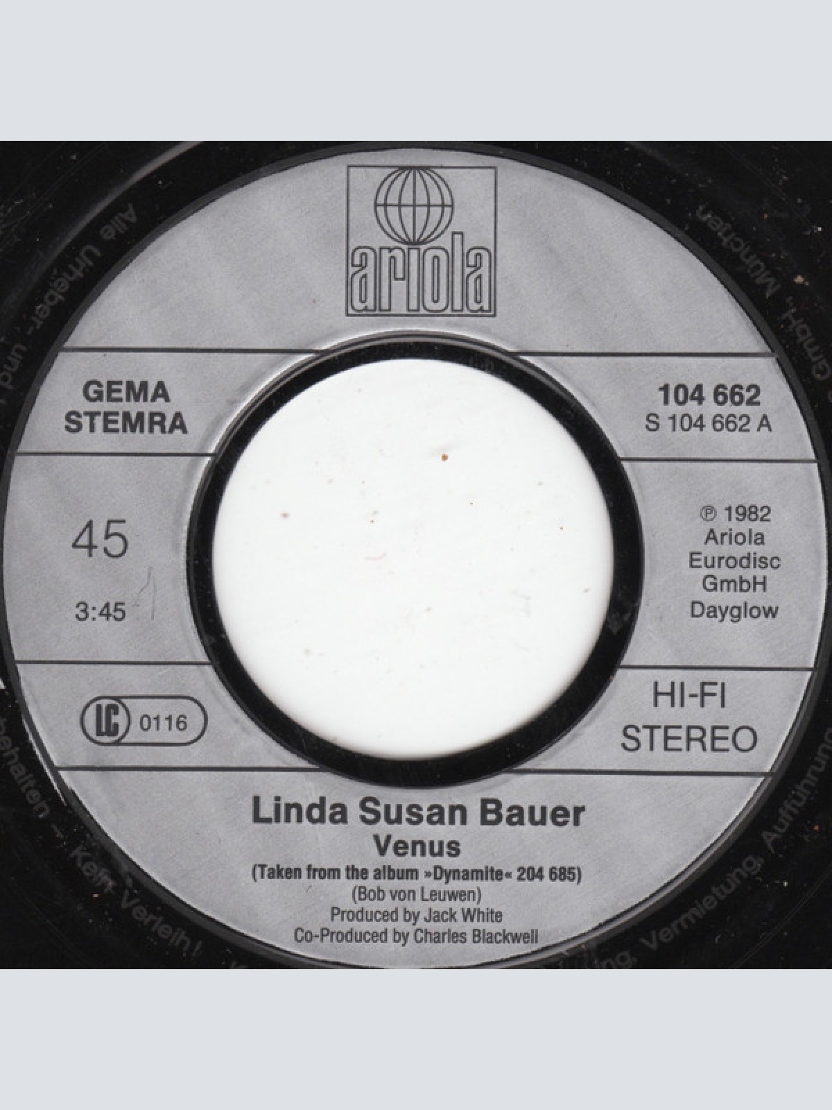 Vinyl / Linda Susan Bauer - Venus / Dracula