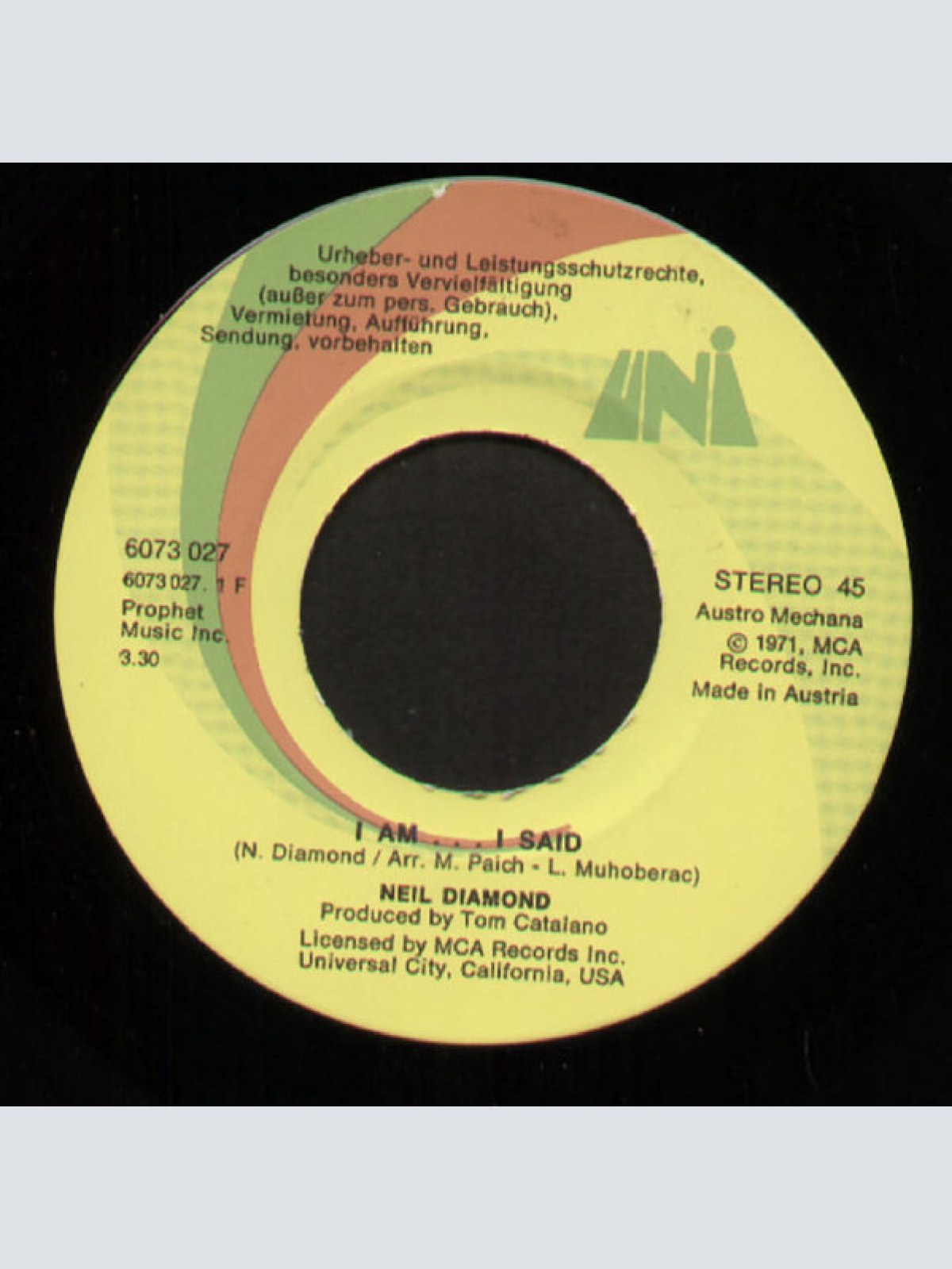 Vinyl / Neil Diamond - I Am... I Said