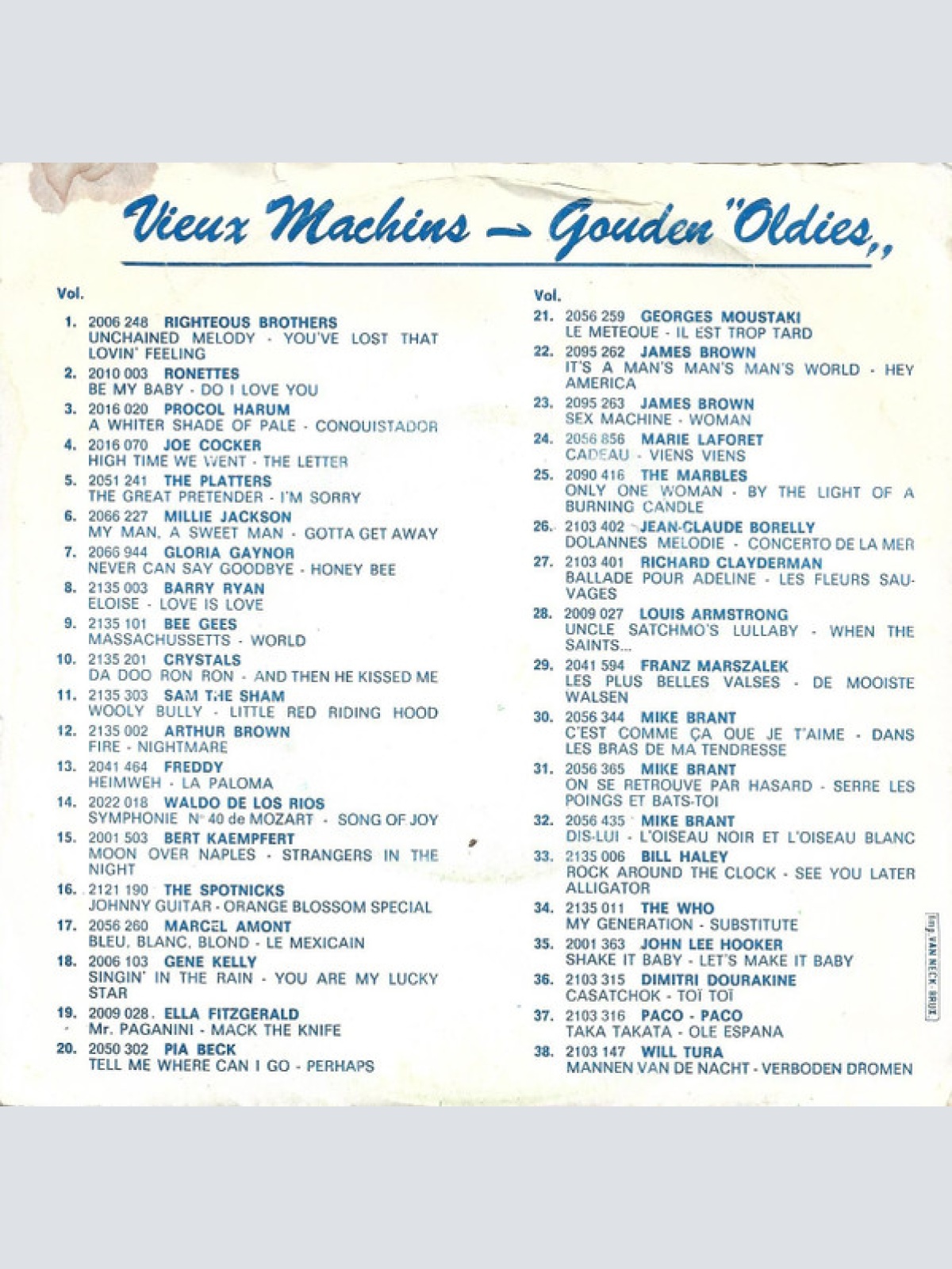 Vinyl / Marcel Amont - Bleu, Blanc, Blond / Le Mexicain