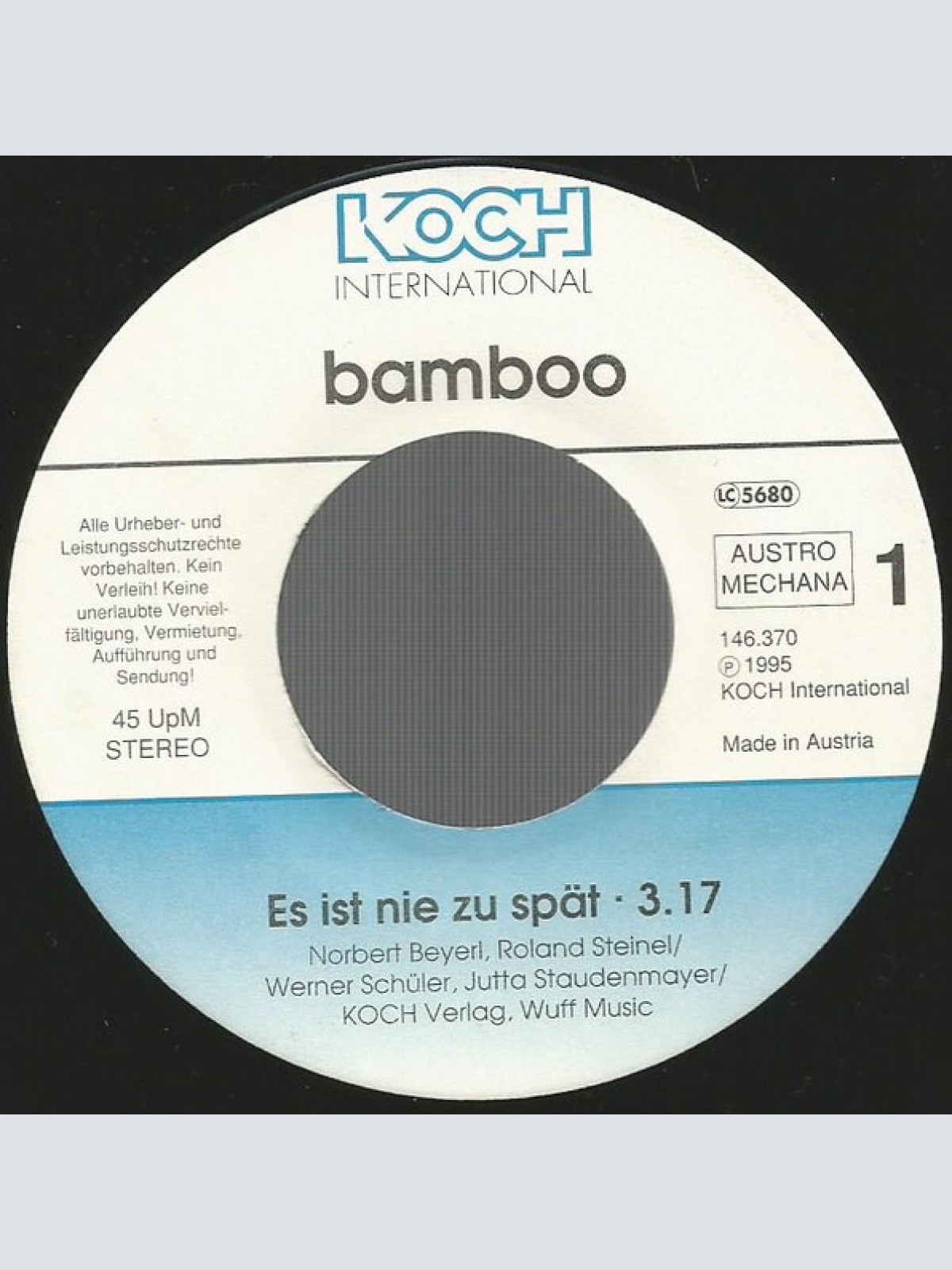Vinyl / Bamboo (16) - Es Ist Nie Zu Spät