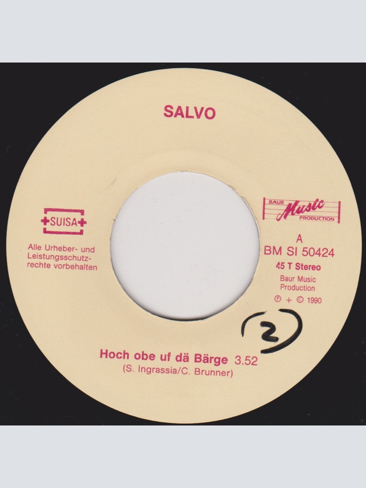 Vinyl / Salvo - Hoch Obe Uf De Bärge