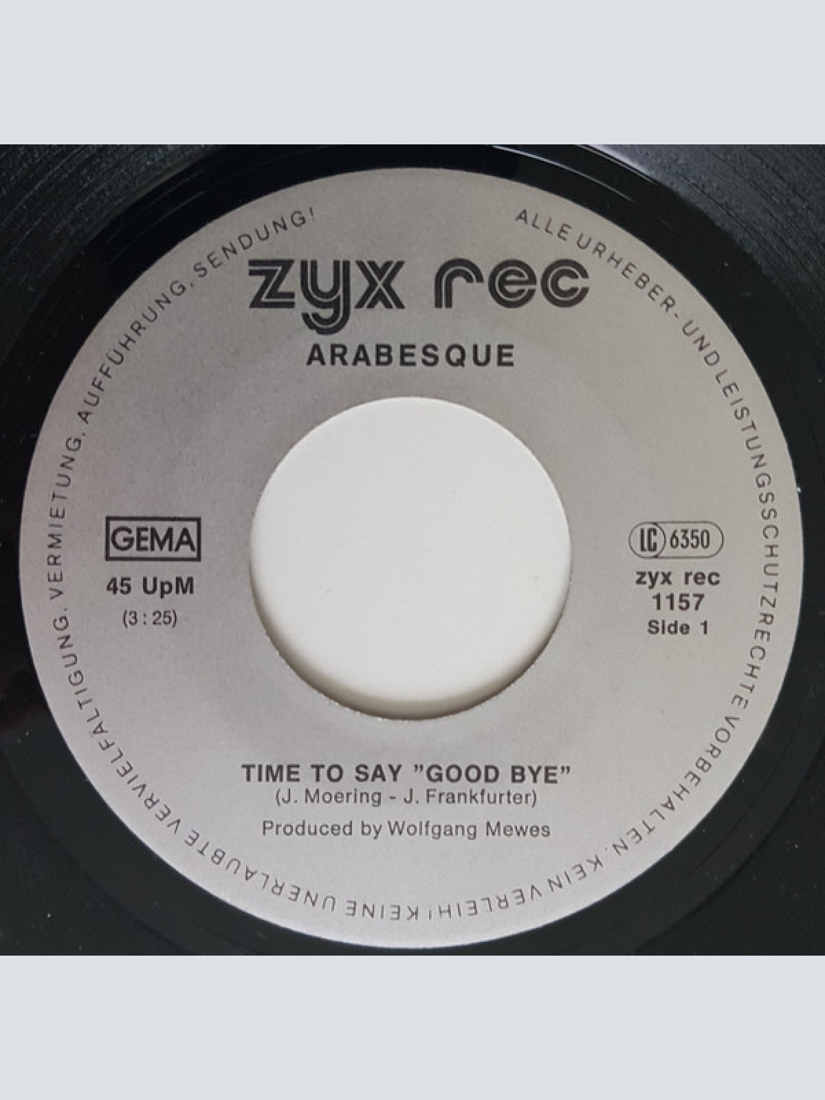 Vinyl / Arabesque - Time To Say "Good Bye"