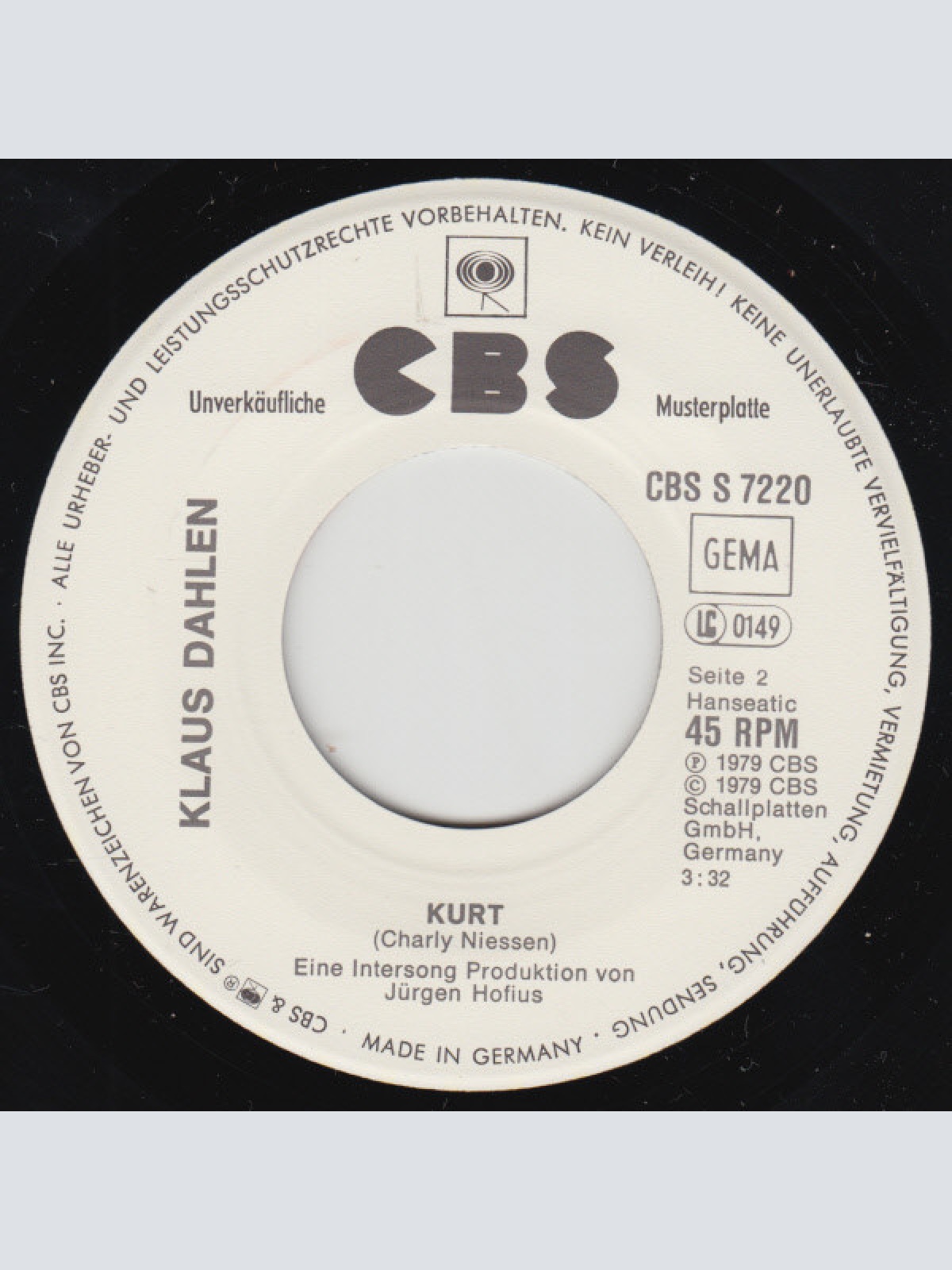 Vinyl / Klaus Dahlen - Horst