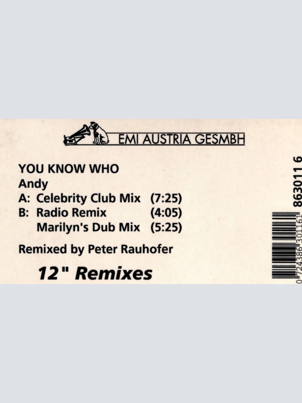 Vinyl / You Know Who - Andy