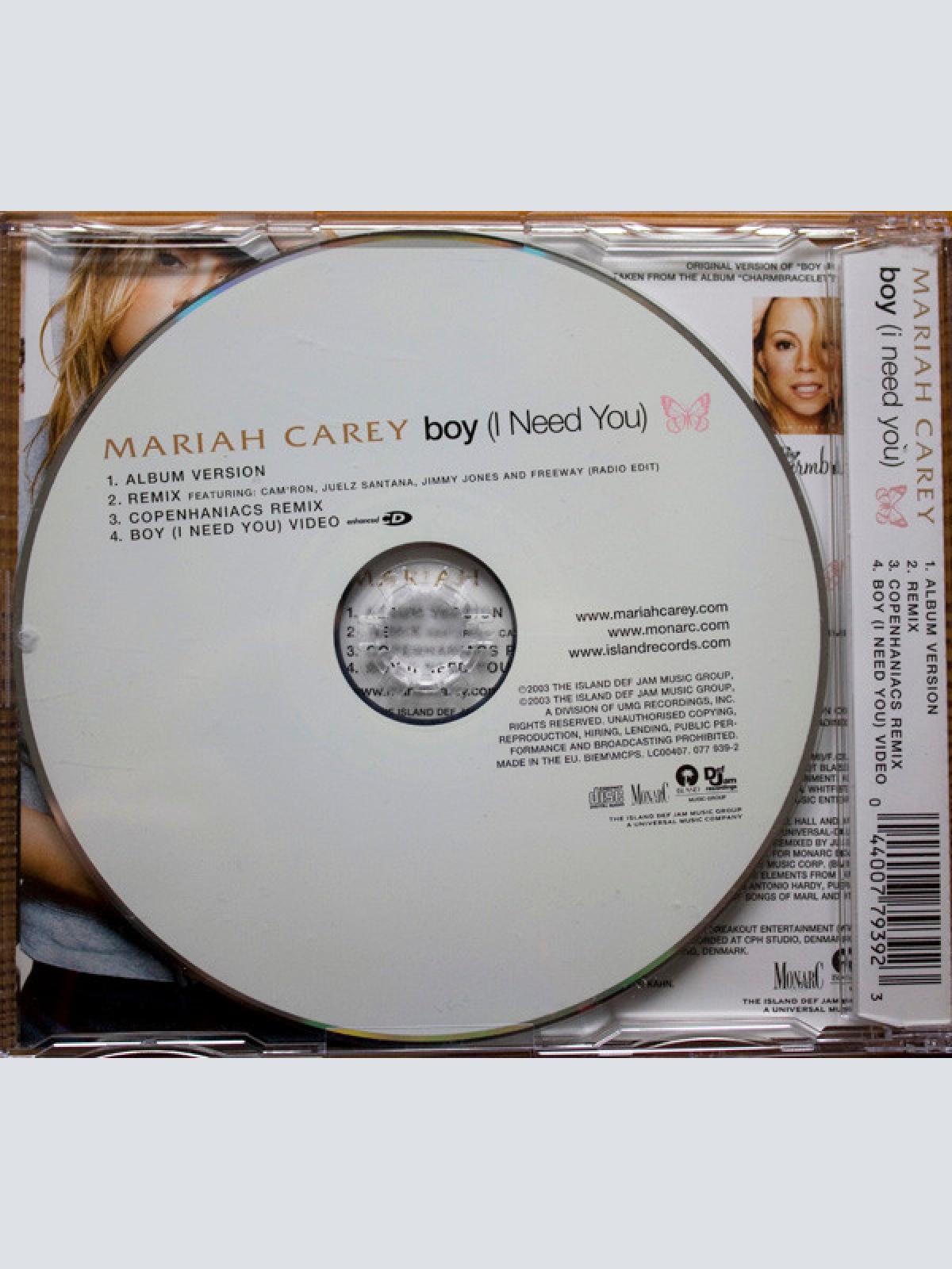 CD / Mariah Carey - Boy (I Need You)