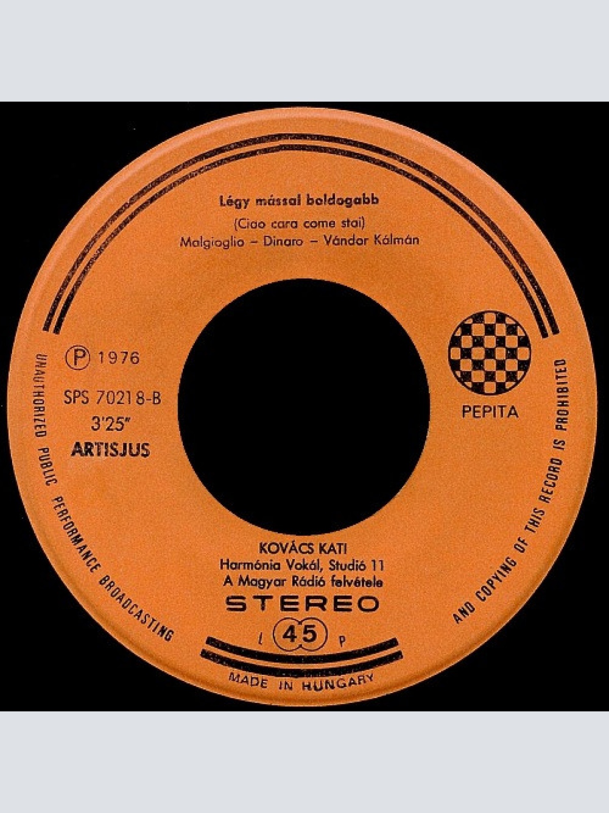 Vinyl / Kovács Kati* - El Bimbo (Egy Hamvasarcú Kisgyerek)