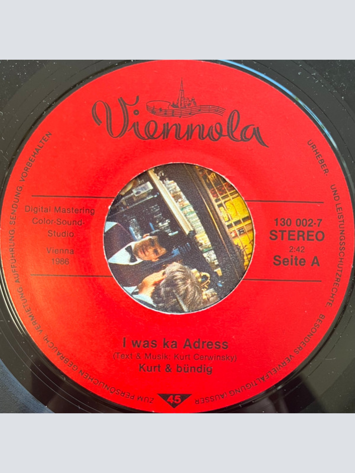 Vinyl / Kurt & Bündig - I Was Ka Adress