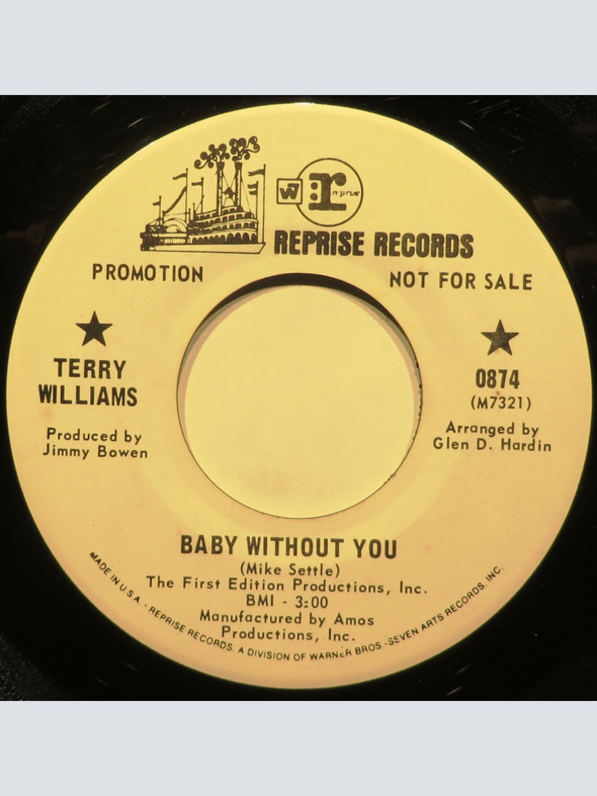 Vinyl / Terry Williams -  Baby Without You