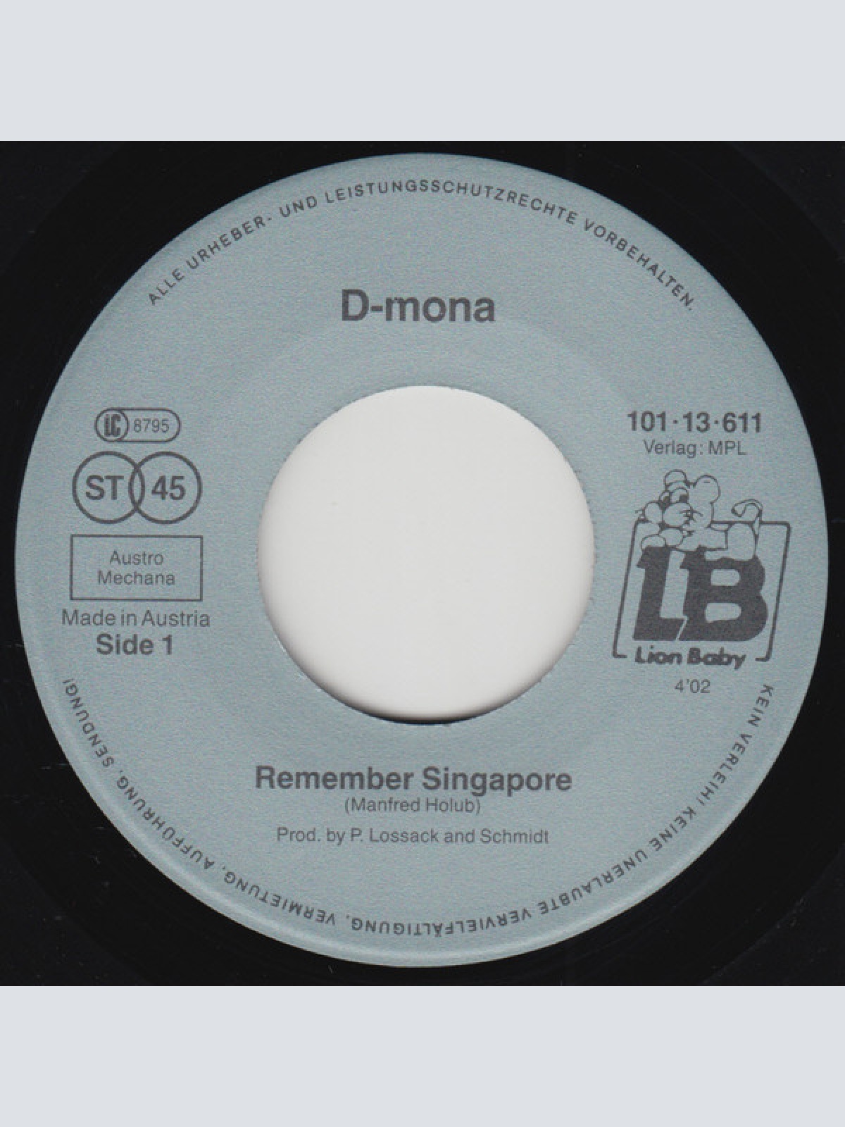 Vinyl / D-Mona - Remember Singapore