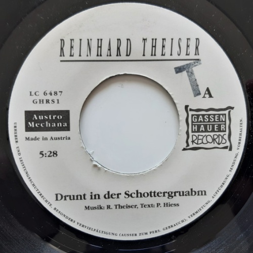 Vinyl / Reinhard Theiser - Drunt In Der Schottergruabm