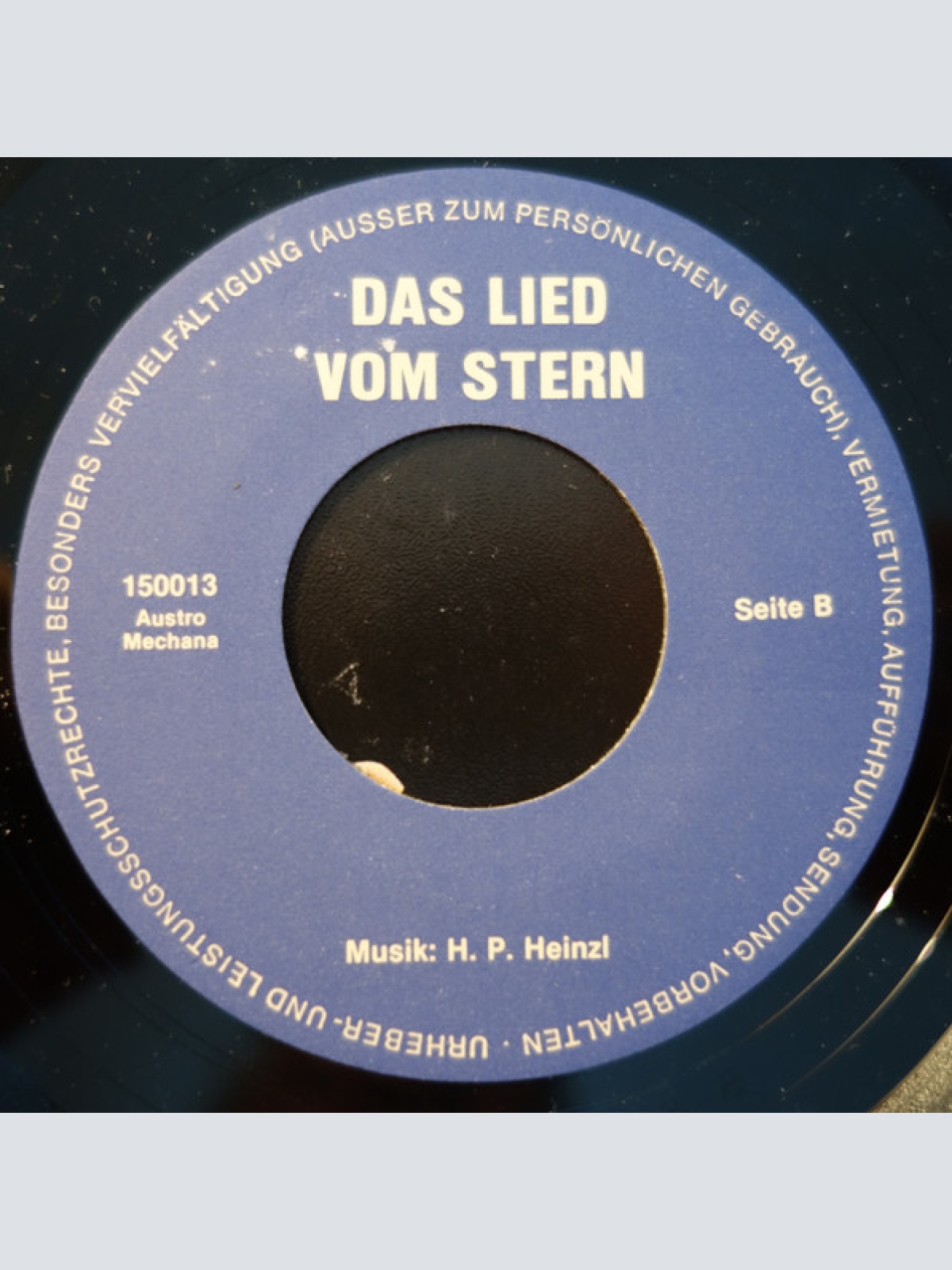 Vinyl / Hans Peter Heinzl - Das Lied Vom Stern