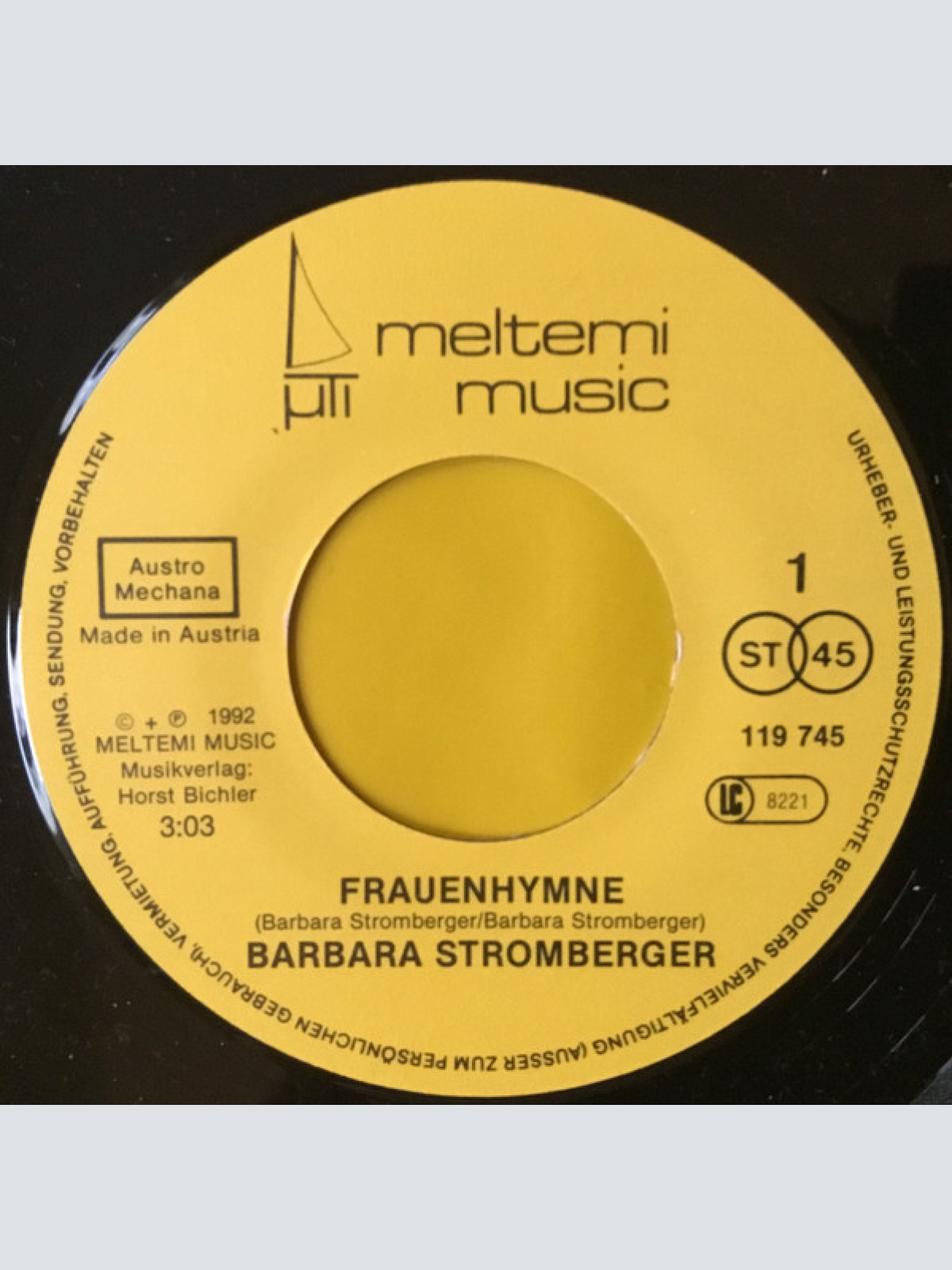 Vinyl / Barbara Stromberger - Frauenhymne