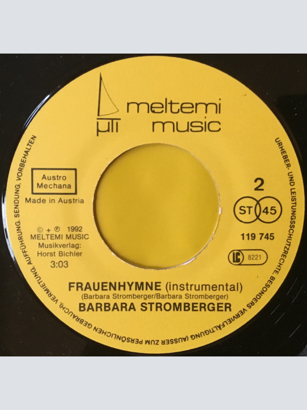 Vinyl / Barbara Stromberger - Frauenhymne