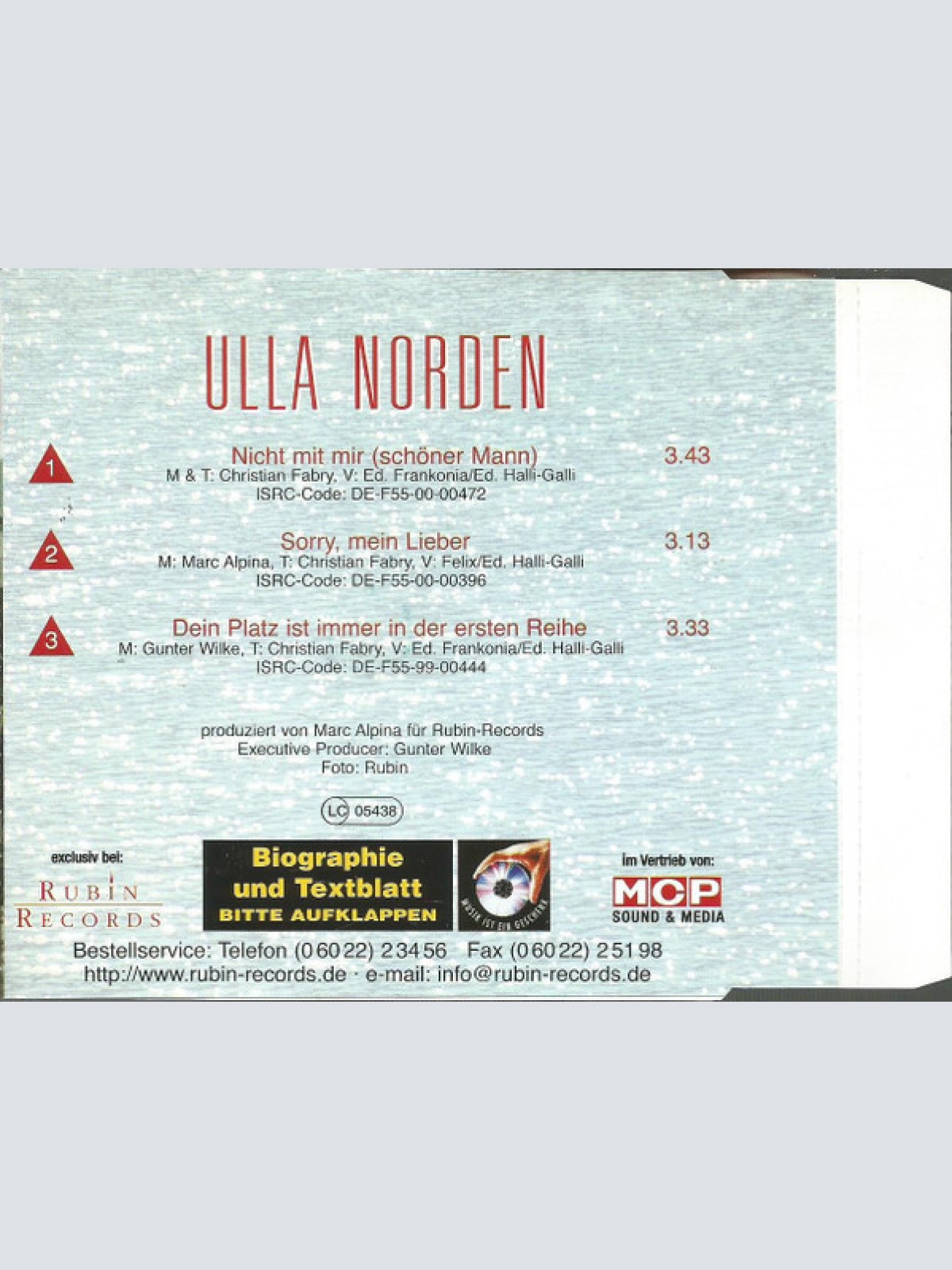 CD / Ulla Norden - Nicht Mit Mir (Schöner Mann)