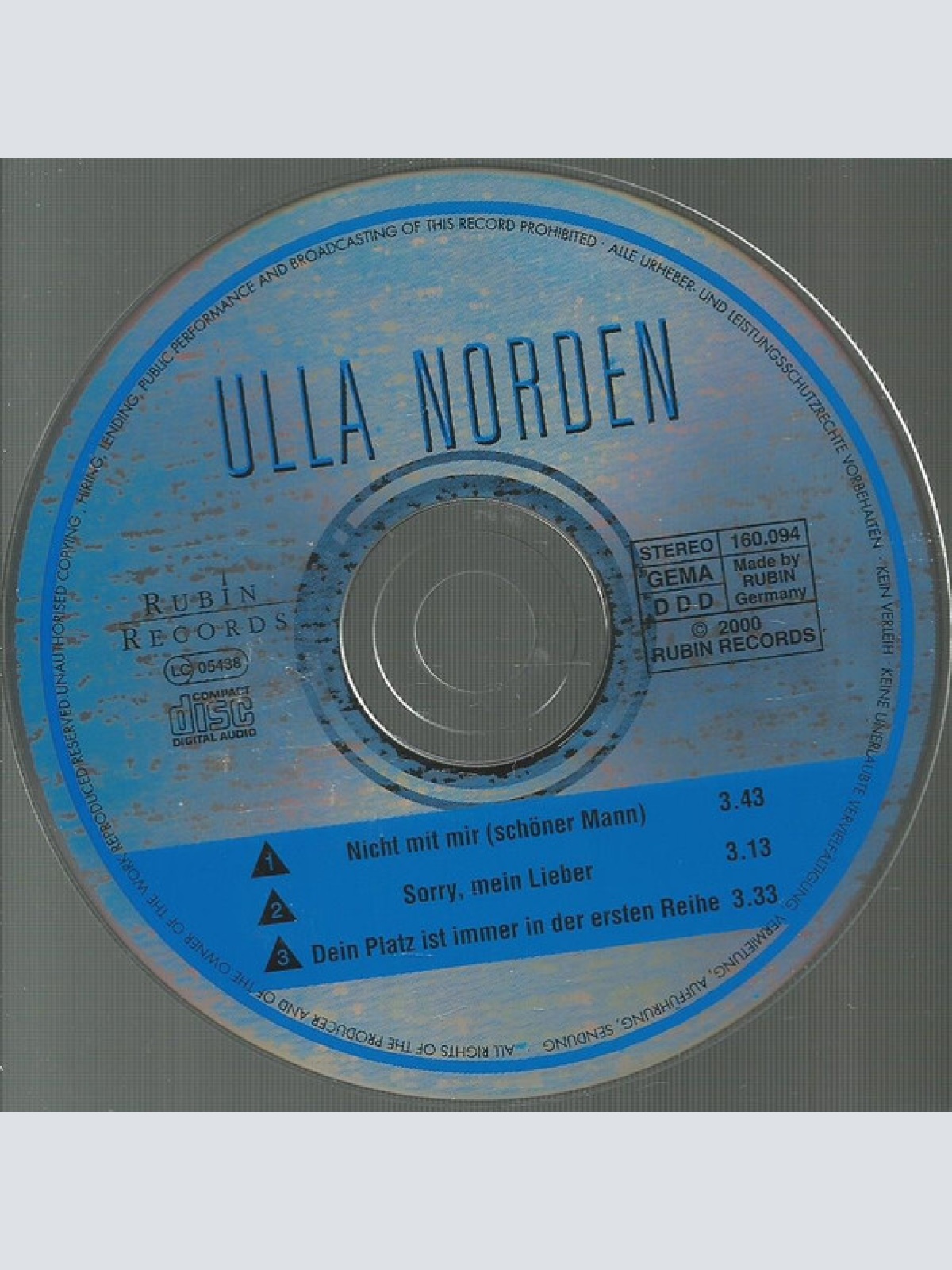 CD / Ulla Norden - Nicht Mit Mir (Schöner Mann)