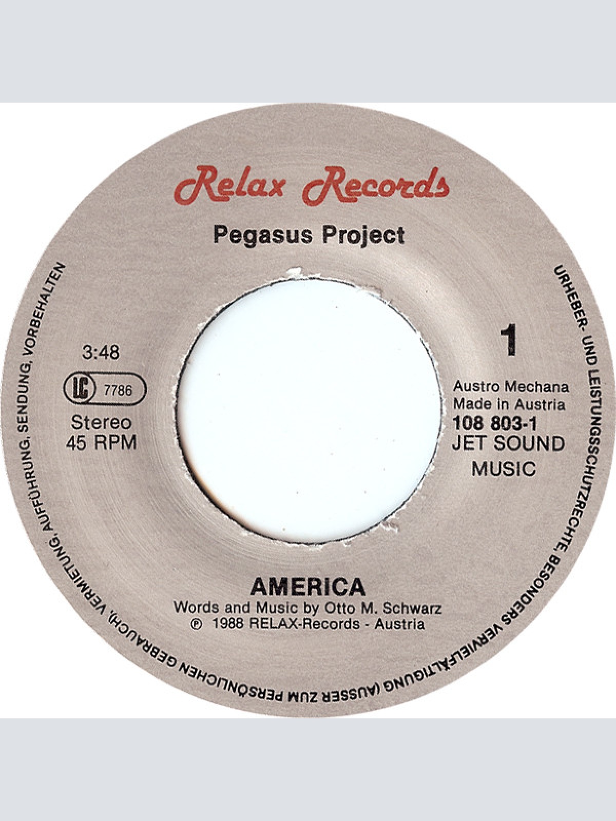 Vinyl / Pegasus Project - America / Change Your Mind