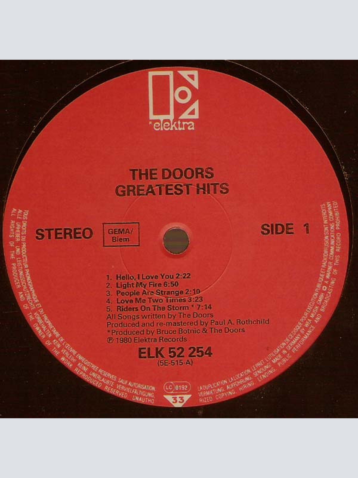 Vinyl / The Doors - Greatest Hits