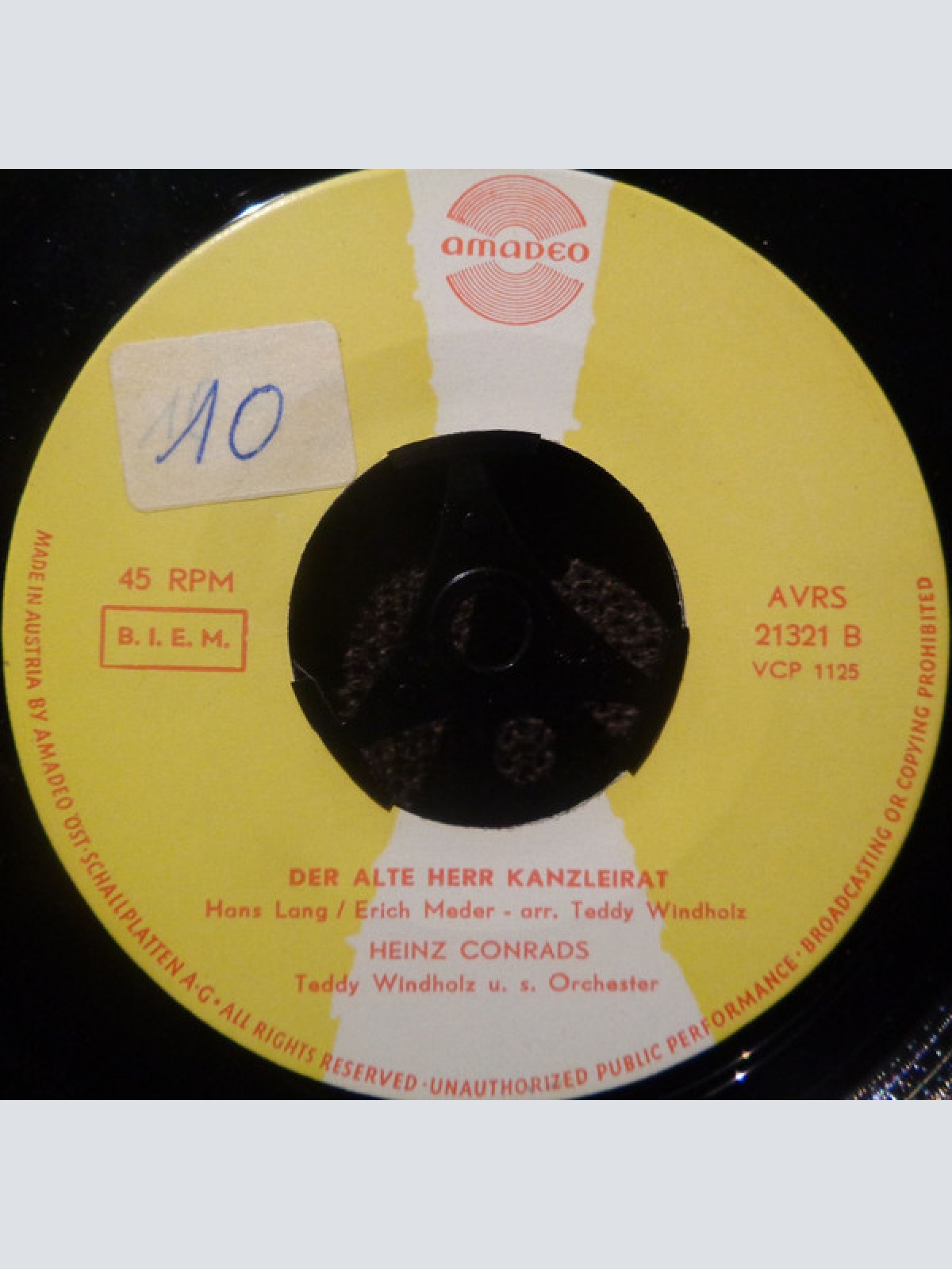 Vinyl / Heinz Conrads - Das Postfräul'n Stefanie