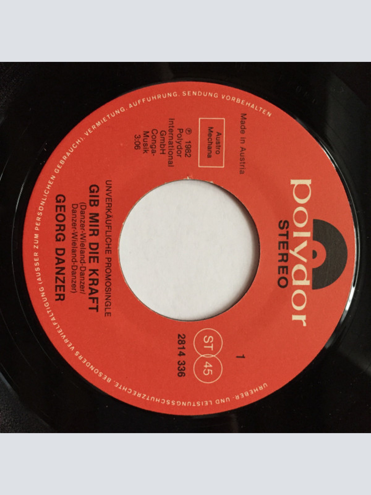 Vinyl / Georg Danzer - Gib Mir Die Kraft