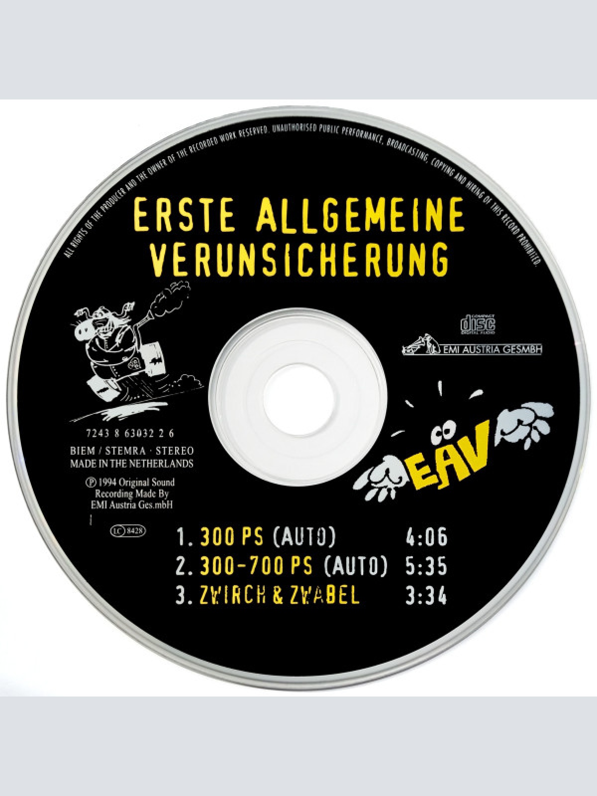 CD / EAV (Erste Allgemeine Verunsicherung) - 300 PS (Auto)