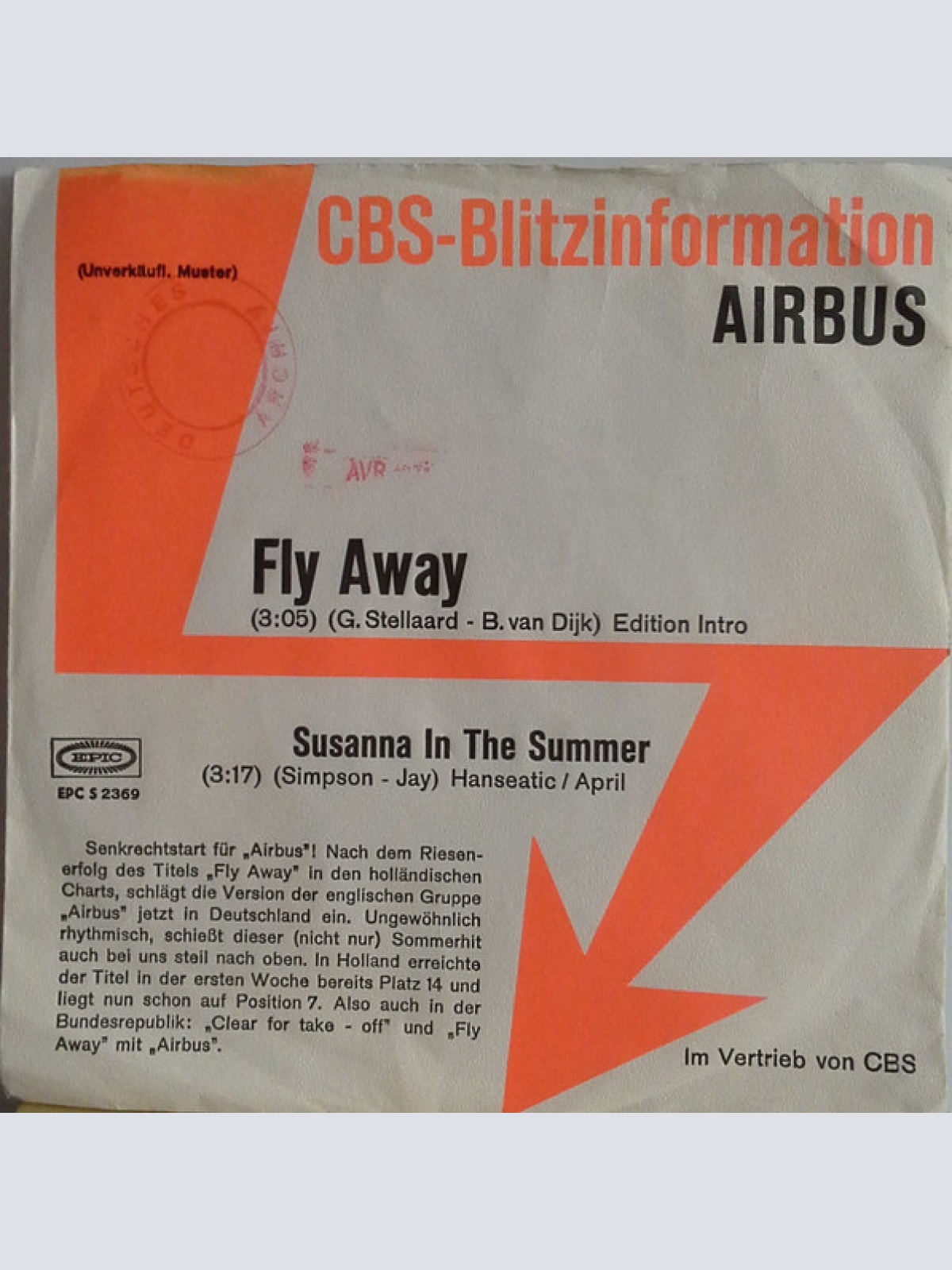 Vinyl / Airbus (3) - Fly Away