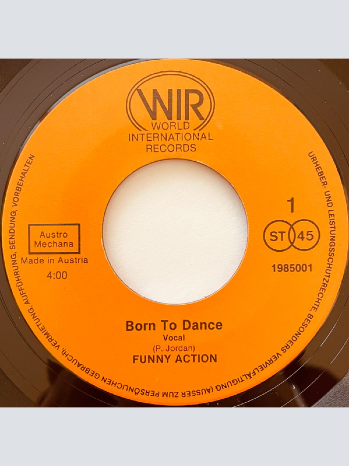 Vinyl / Funny Action - Born To Dance