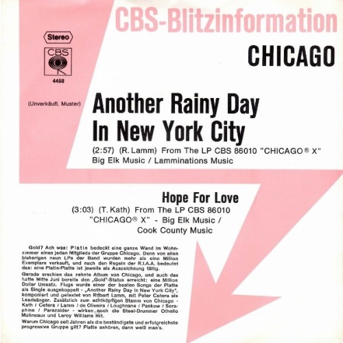 Vinyl / Chicago (2) - Another Rainy Day In New York City