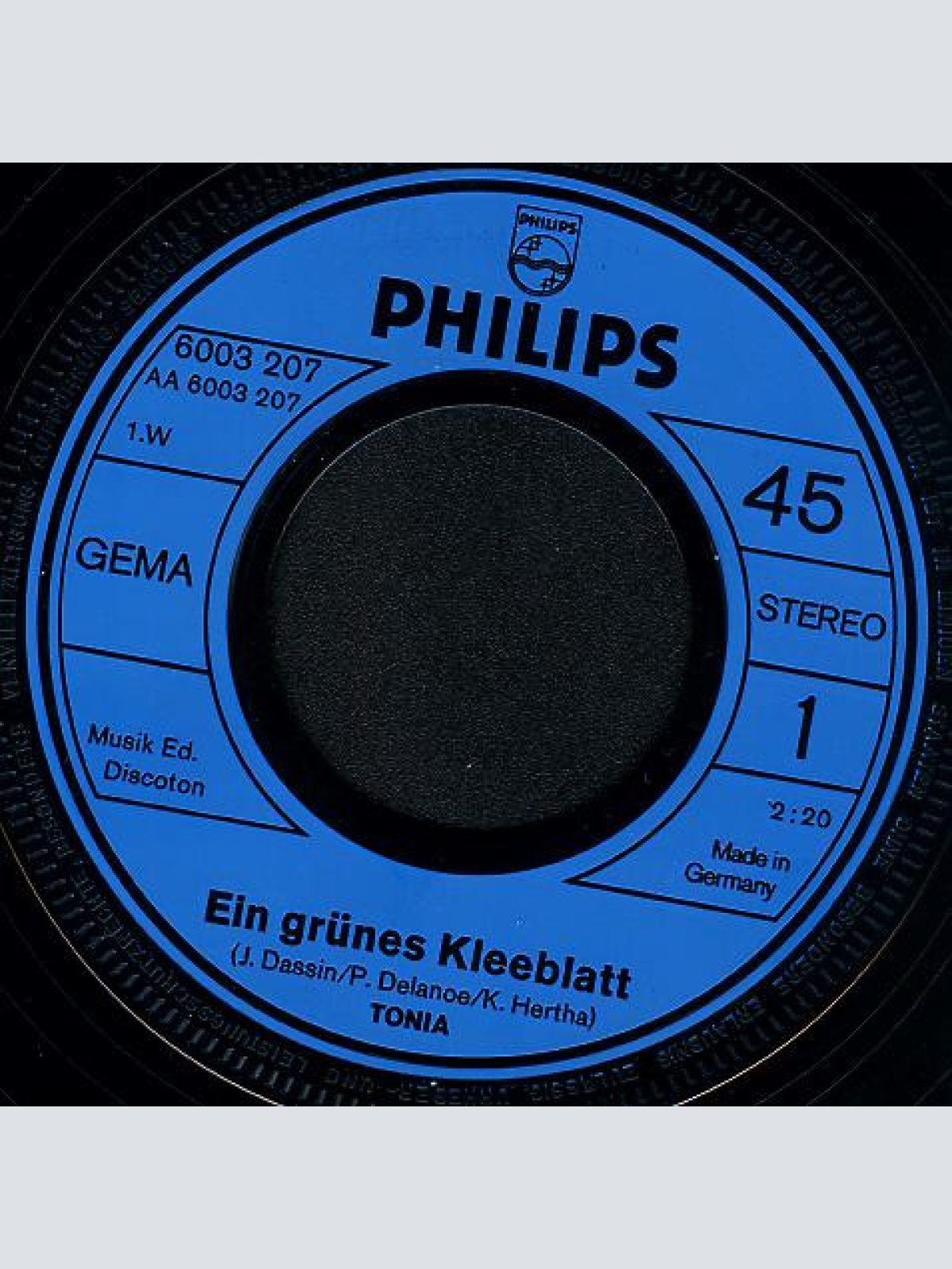 Vinyl / Tonia (3) - ..Ein Grünes Klee-Blatt