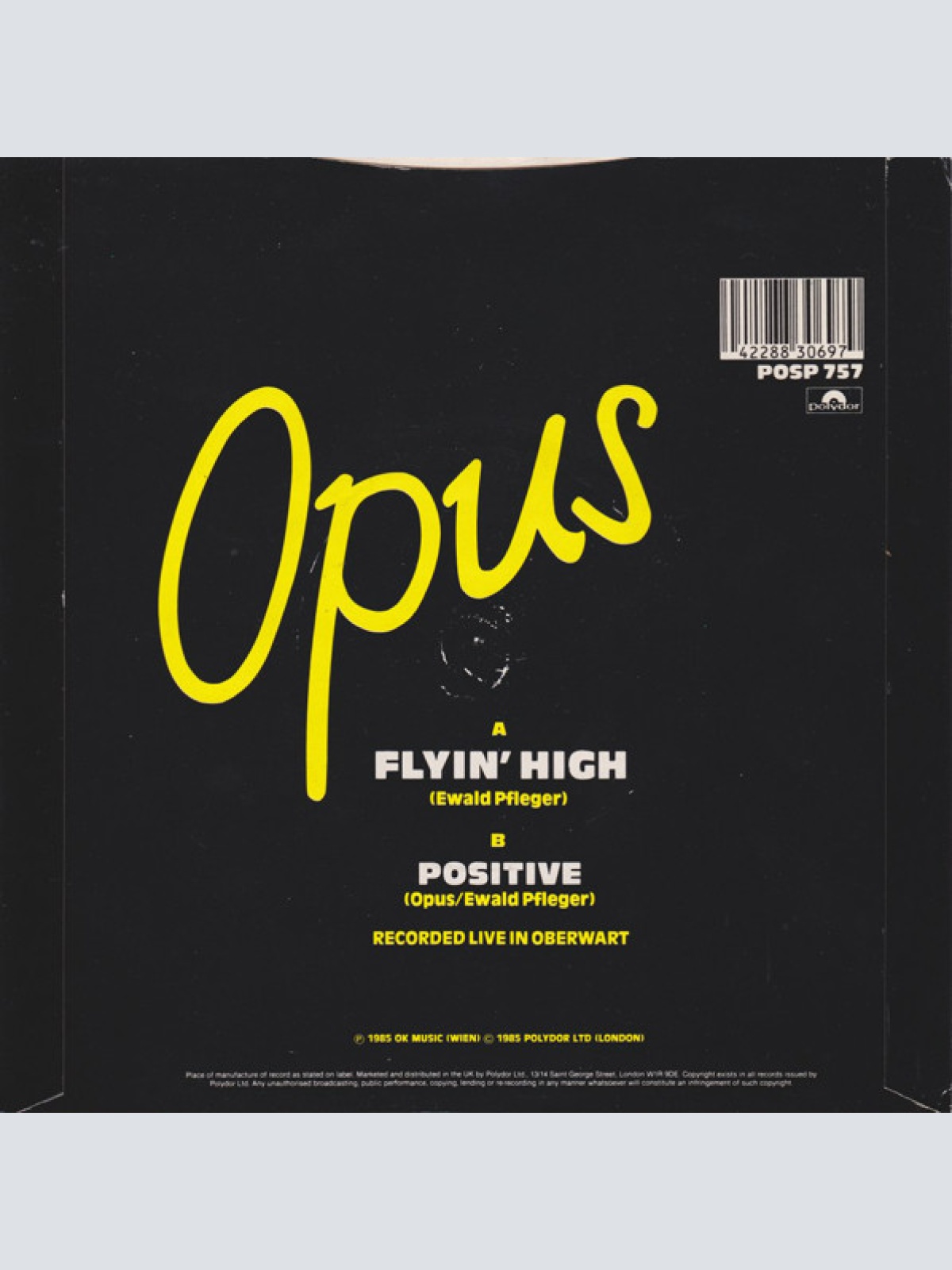 Vinyl / Opus - Flyin' High (Original Live Version)
