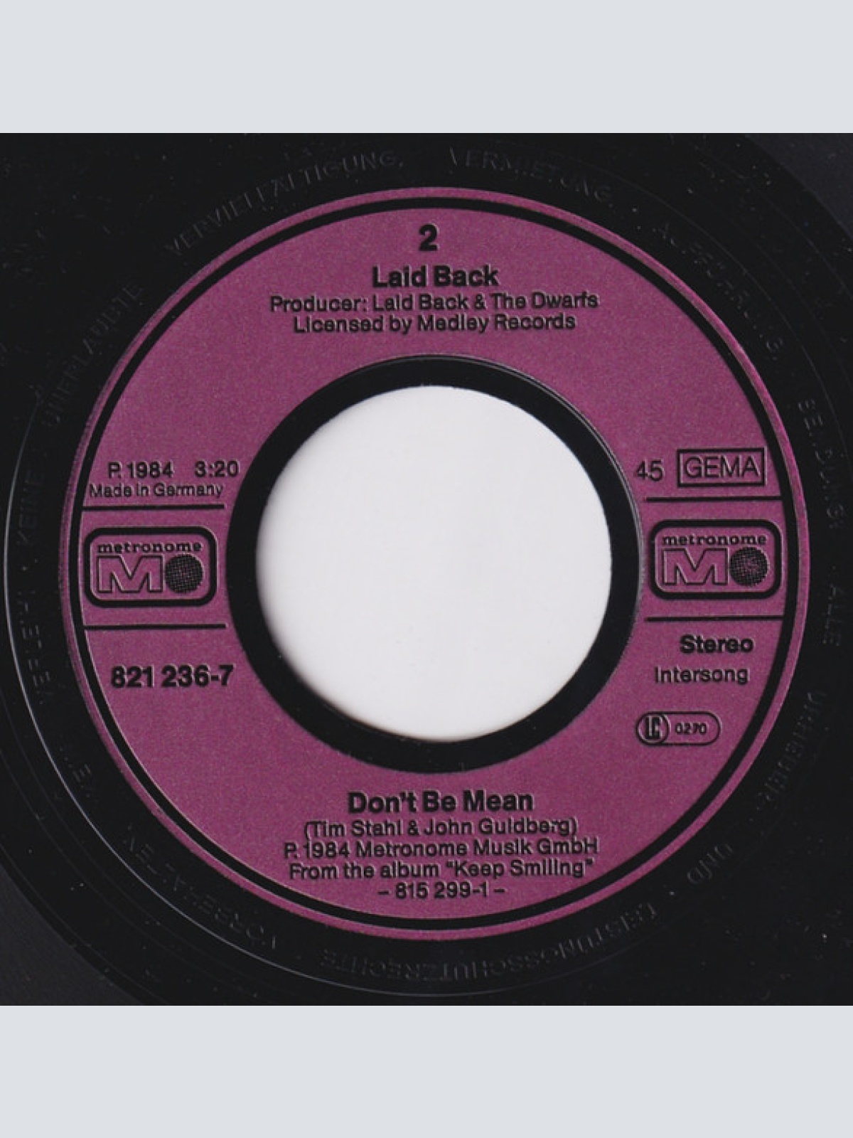 Vinyl / Laid Back - White Horse