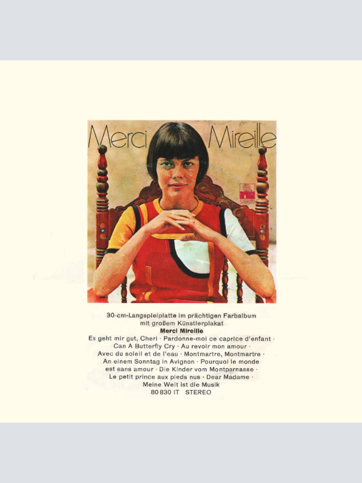 Vinyl / Mireille Mathieu - Akropolis Adieu