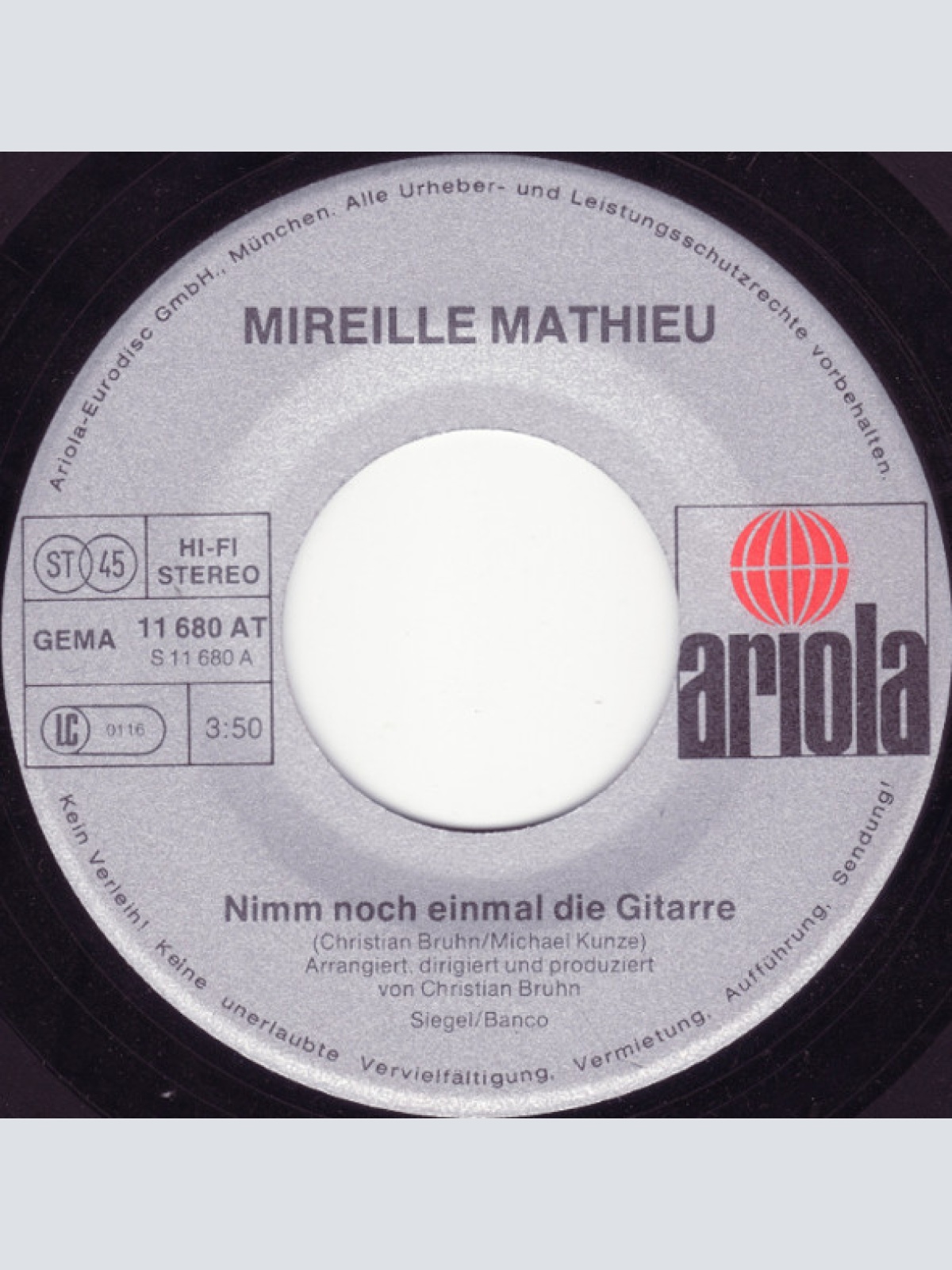 Vinyl / Mireille Mathieu - Nimm Noch Einmal Die Gitarre
