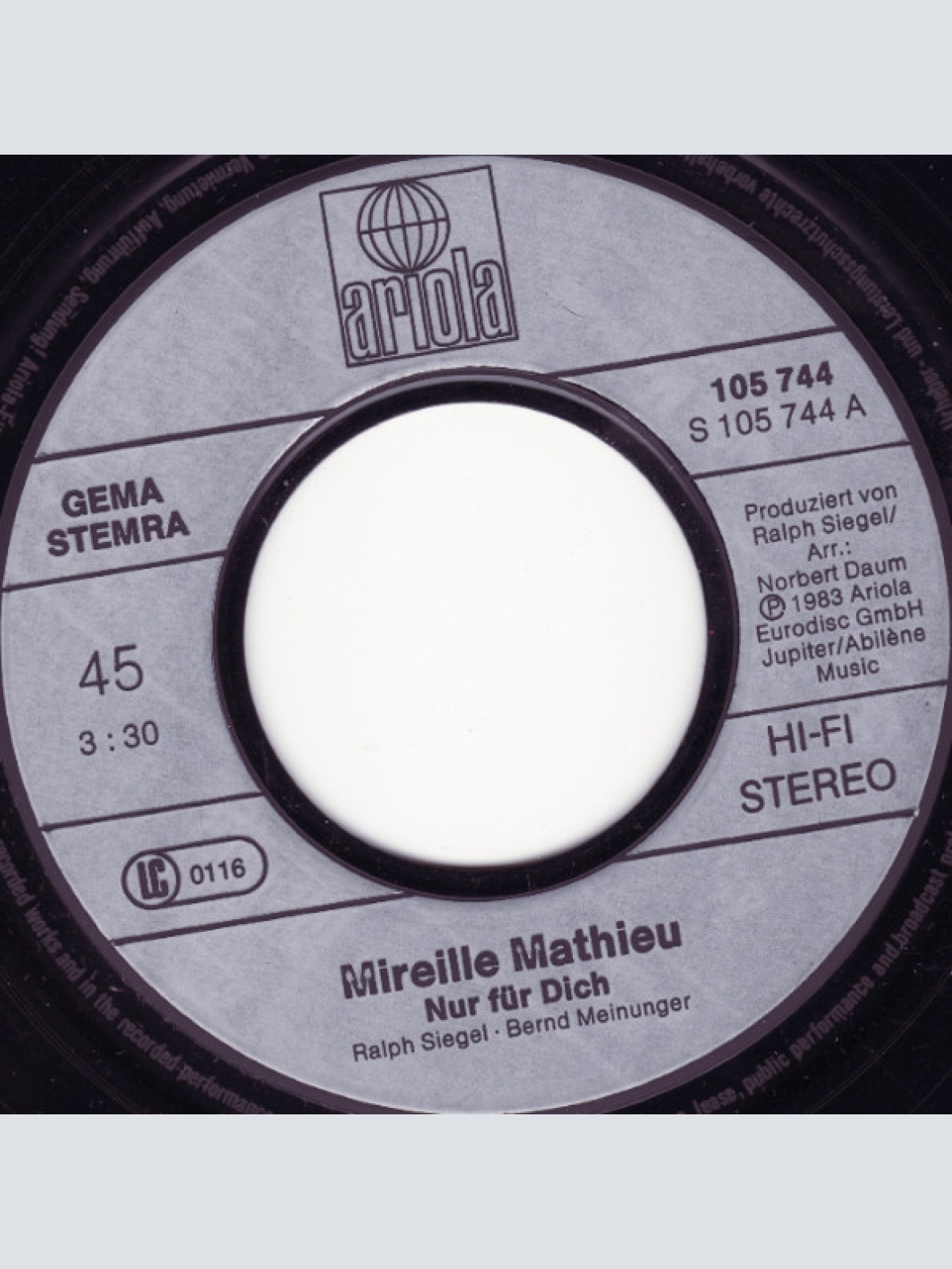 Vinyl / Mireille Mathieu - Nur Für Dich