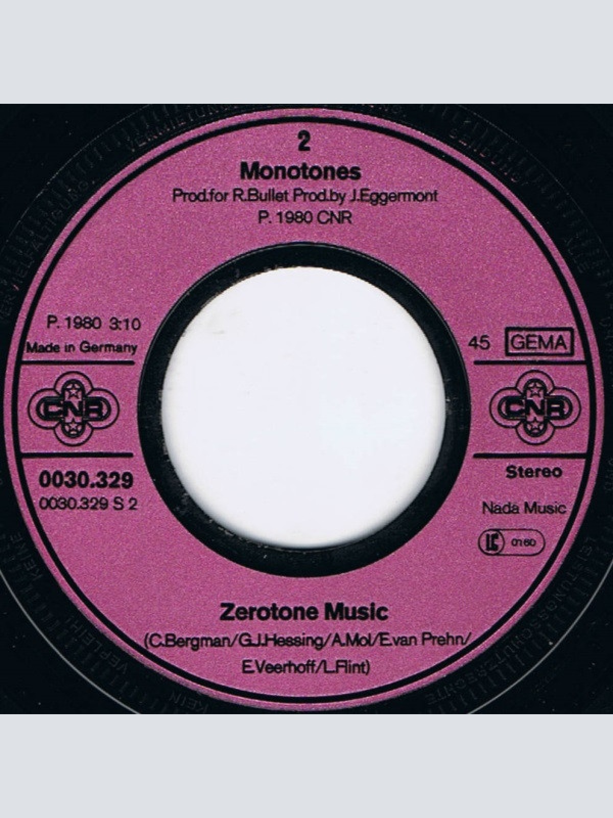 Vinyl / The Monotones (2) - Zero To Zero